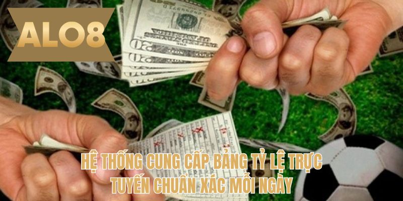 Hệ thống cung cấp bảng tỷ lệ trực tuyến chuẩn xác mỗi ngày
